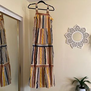 Loft striped maxi dress